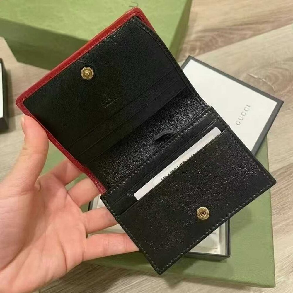 NIB Authentic Gucci Marmont Card Case Wallet - Picture 3 of 4
